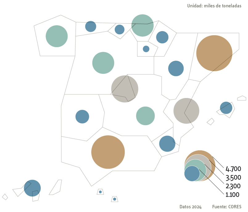 Infografía consumo combustibles automoción CCAA 2024